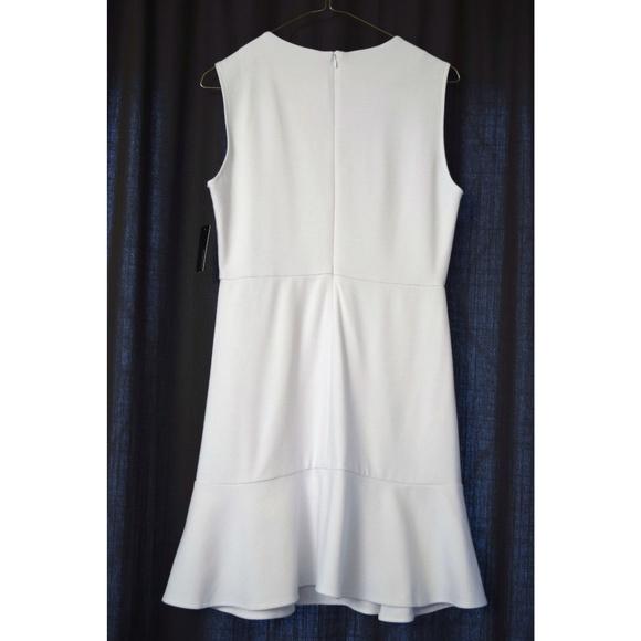 NWT ELLE LAURI White Caroline Flare Mini Dress | Size S - Picture 5 of 6